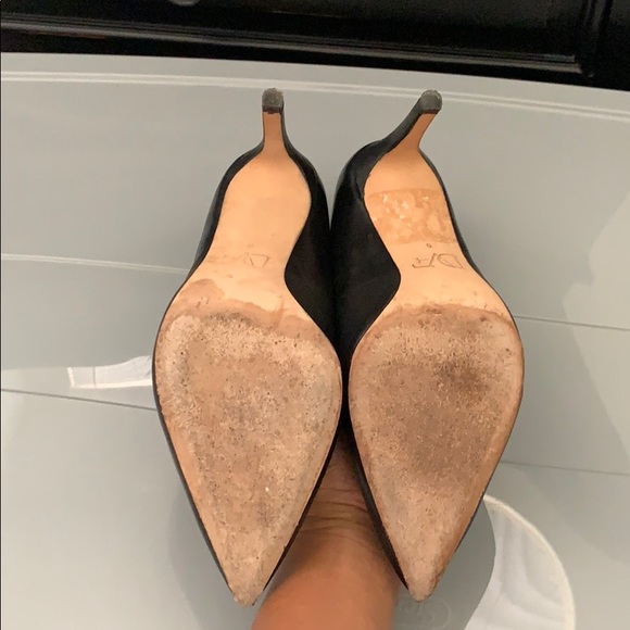 Diane Von Furstenberg Black Ines Heels - Picture 5 of 8